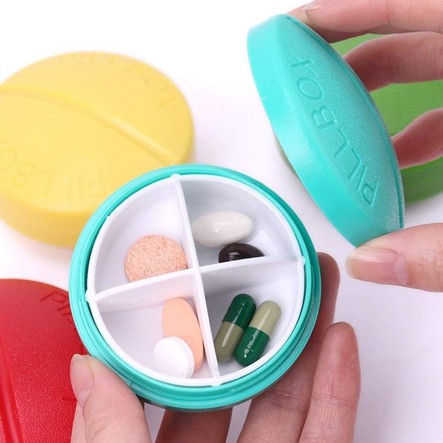 Daily Pill Organizer Round Case Daily Pill Organizer Round Case